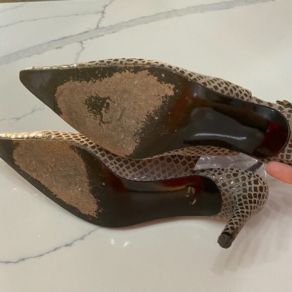 Stuart Weitzman slingback heel Snake Skin - Picture 8 of 10